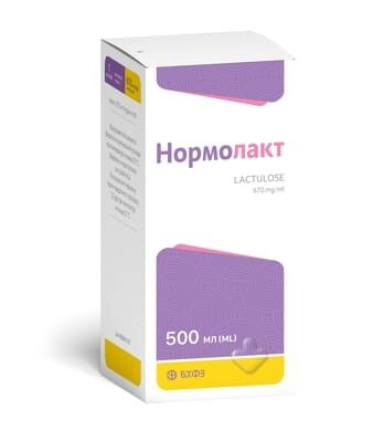 Нормолакт сироп 670 мг/мл по 500 мл у флак.
