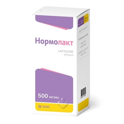 Нормолакт сироп 670 мг/мл по 500 мл у флак.