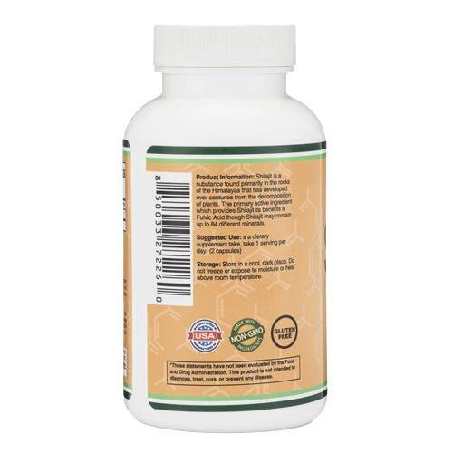 Мумійо Double Wood Shilajit Resin 1000 мг, 120 капсул