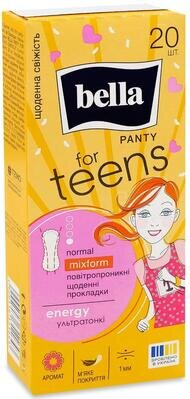 Прокладки гігієнічні щоденні Bella Panty for Teens, 20 шт