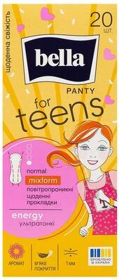 Прокладки гігієнічні щоденні Bella Panty for Teens, 20 шт