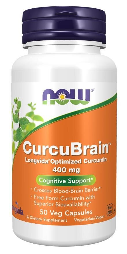 Куркубрейн NOW CurcuBrain 400 мг вег. капсули №50