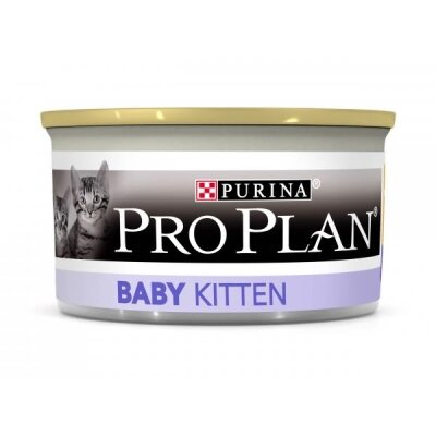 Корм вологий для кошенят Purina Pro Plan Baby Kitten від 1 до 12 місяців Мус з куркою, 85 г