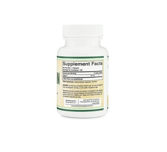 Апігенін Double Wood Apigenin 50 мг, 120 капсул