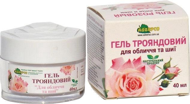 Гель для обличчя та шиї Адверсо Трояндовий, 40 мл