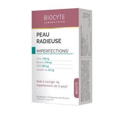 Зменшення запальних висипів на шкірі Biocytе Peau Radieuse, 60 капсул
