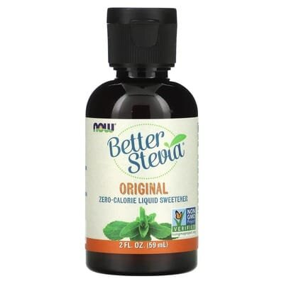 Стевія NOW Better Stevia оригінальна, без смаку, 59 мл