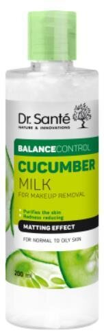 Молочко Dr.Sante Cucumber Balance Control для демакіяжу, нормалізуюче, 200 мл