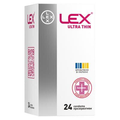 Презервативи Lex Ultra thin ультра тонкі, 24 штуки