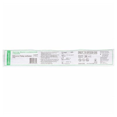 Катетер урологічний Medicare Silicone Foley Catheter 2-Way тип Фолея силіконовий 20 Fr, жовтий, 2-ходовий, 1 штука