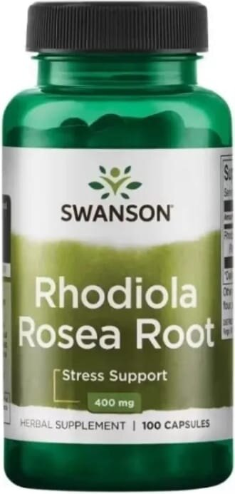 Родіола Swanson Rhodiola Rosea Rood 400 мг, 100 капсул