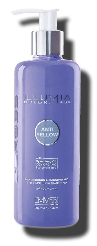 Маска для волосся Emmebi Italia Illumia Color Mask Anti Yellow сяюча тонуюча Антижовта, 300 мл