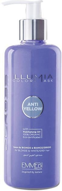 Маска для волосся Emmebi Italia Illumia Color Mask Anti Yellow сяюча тонуюча Антижовта, 300 мл