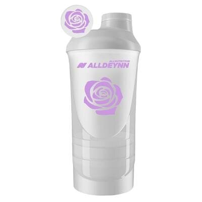 Шейкер Allnutrition Alldeynn білий, 600 мл + 350 мл