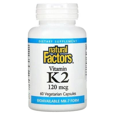 Вітамін K2 Natural Factors Vitamin K2 100 мкг, 60 вегетаріанських капсул