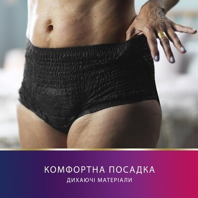 Труси урологічні Tena Lady Pants Plus Black, розмір L, 8 штук