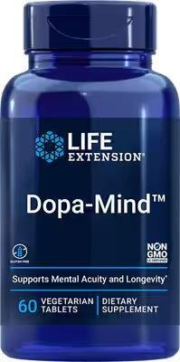 Дофамин Life Extension Dopa-Mind, 60 вегетаріанських таблеток