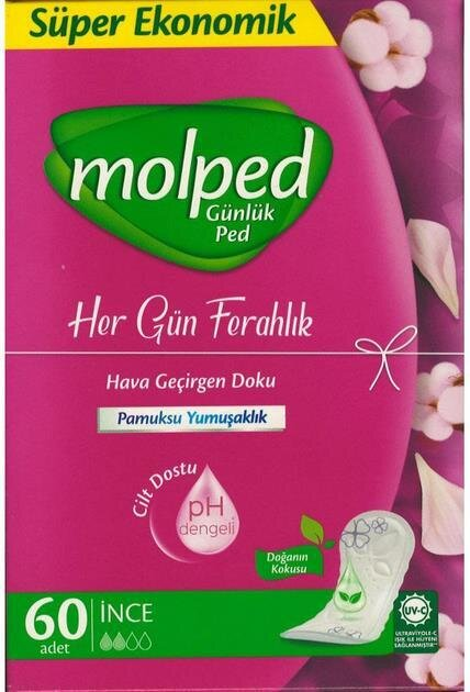 Щоденні гігієнічні прокладки Molped Everyday Freshness Deo, 60 шт