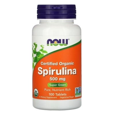 Спіруліна NOW Spirulina Organic 500 мг таблетки №100
