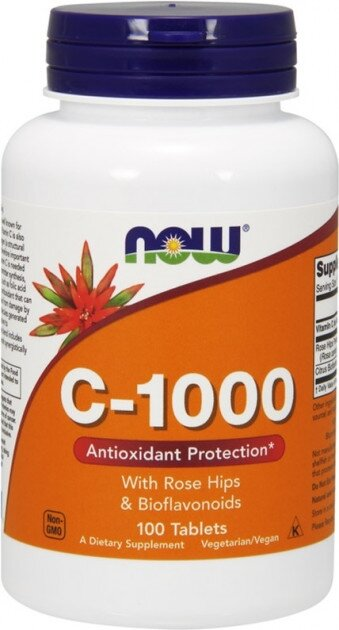Вітамін С NOW C-1000 таблетки №100