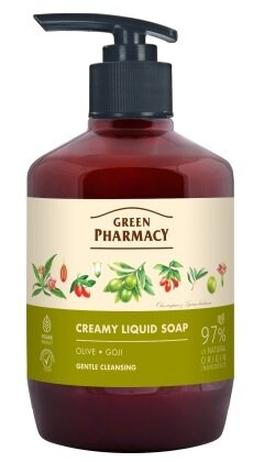 Мило рідке Green Pharmacy Оливка і годжі, дозатор, 460 мл