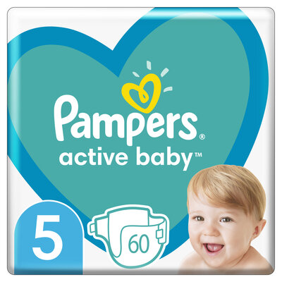 Підгузки дитячі Pampers Active Baby розмір 5, 11-16 кг, 60 шт