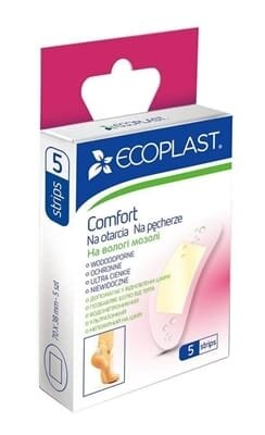 Пластирі медичні Ecoplast Comfort на вологі мозолі, 5 штук