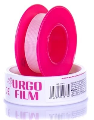 Пластир медичний Urgofilm на полімерній основі прозорий 5 м х 1,25 см, 1 штука