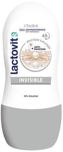Дезодорант-антиперспірант кульковий Lactovit Invisible 48h, 50 мл
