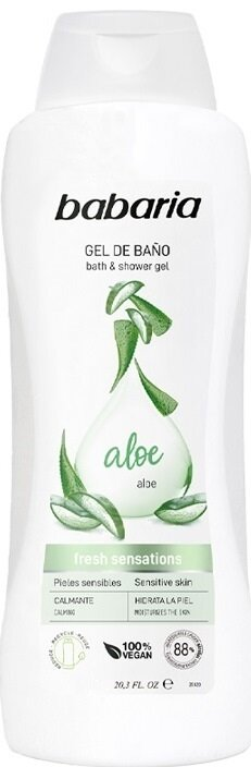 Гель для душу та ванни Babaria Aloe з алое, 1000 мл
