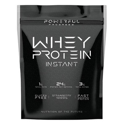 Протеїн Powerful Progress 100% Whey Protein полуниця, 1000 г