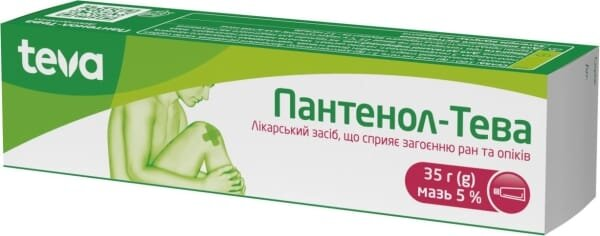 Пантенол-Тева мазь 5 % по 35 г у тубах