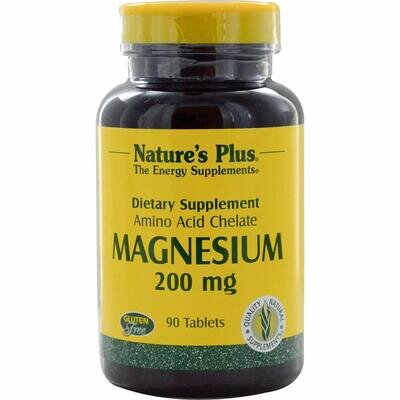 Магній Nature's Plus Magnesium 200 мг, 90 таблеток