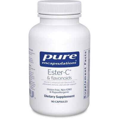 Ester-C та флавоноїди Pure Encapsulations Ester-C & flavonoids, 90 капсул