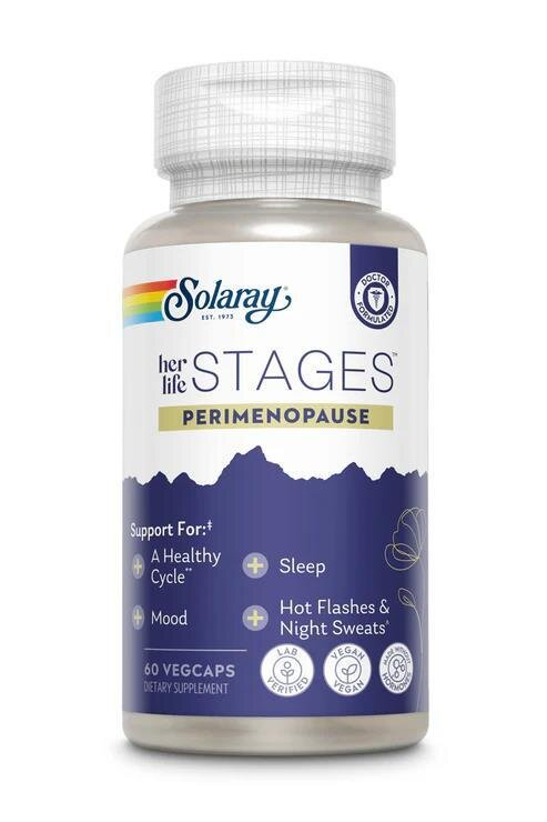 Комплекс для підтримки жіночого здоров'я перед менопаузою Solaray Womens Health Perimenopause, 60 капсул