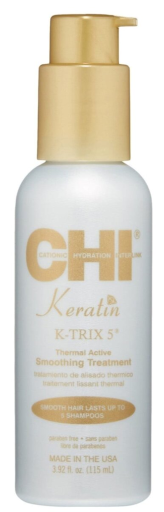 Крем CHI Keratin K-Trix5 Smoothing Treatment для розгладження та укладання волосся зі зволожуючим ефектом, 115 мл