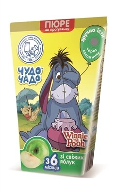 Пюре фруктове Чудо-Чадо Winnie Pooh Яблуко без цукру, 130 г