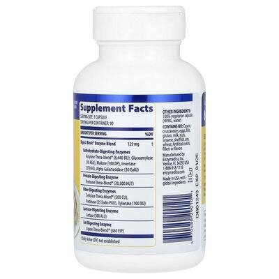 Травні ферменти Enzymedica Digest Basic, 90 капсул