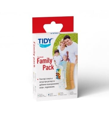 Набір пластирів Tidy медичних "Сімейний", 20 штук