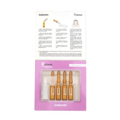 Сироватка для обличчя Babaria Retinol в ампулах антивікова з ретинолом, 5 х 2 мл