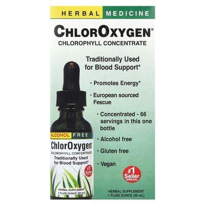 Концентрат хлорофілу Herbs Etc ChlorOxygen без спирту, 30 мл