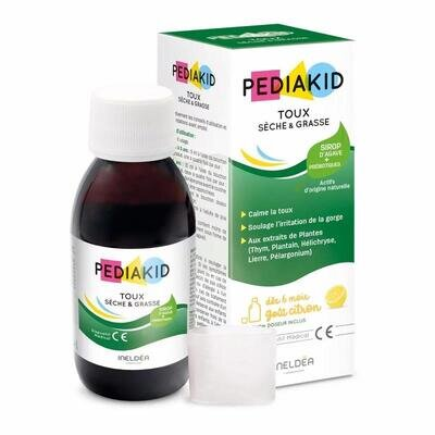 Педіакід PEDIAKID Toux Seche & Grasse сироп для дітей від сухого і вологого кашлю, 125 мл