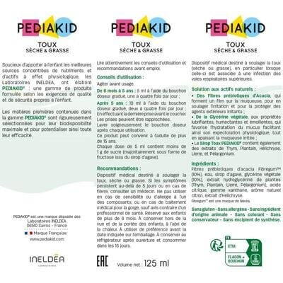 Педіакід PEDIAKID Toux Seche & Grasse сироп для дітей від сухого і вологого кашлю, 125 мл
