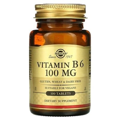 Вітамін В6 Solgar Vitamin B6 100 мг таблетки №100