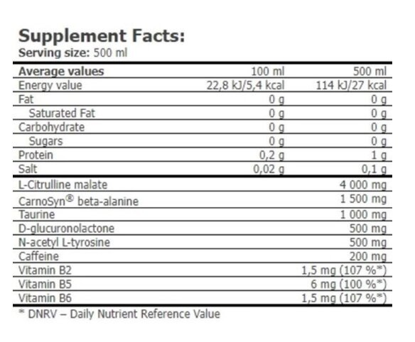 Передтренувальний комплекс Amix Nutrition CellUP Pre Workout Drink тропічний бриз, 500 мл
