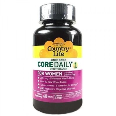 Вітамінно-мінеральний комплекс Country Life Core Daily 1, для жінок до 50 років таблетки №60