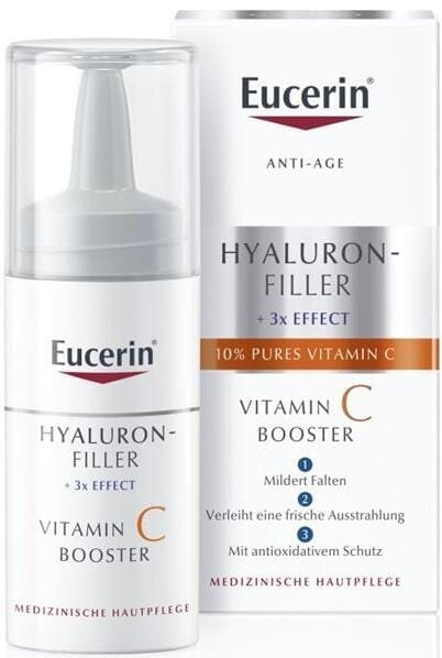 Концентрат Eucerin Hyaluron Filler + 3x Effect 10% вітамін С бустер (83509), 8 мл
