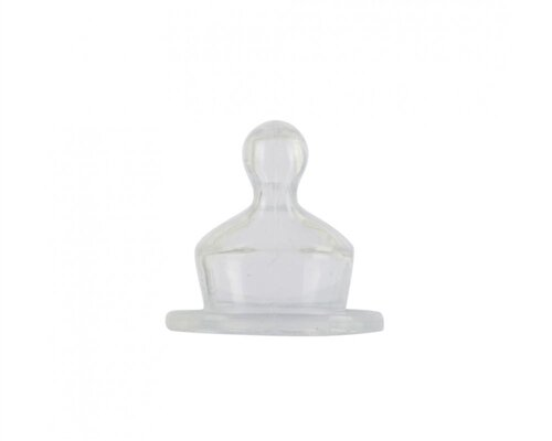 Соска силіконова Baby Team 2220 ортодонтична, повільний потік, від 0 місяців, 2 шт
