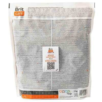 Корм сухий Brit Care Dog Hypoallergenic Adult Medium Breed гіпоалергенний для собак середніх порід, ягня, 1 кг