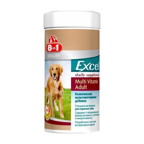 Мультивітаміни для дорослих собак 8in1 Excel Multi Vitamin Adult таблетки, 70 штук